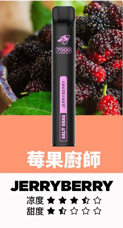 SALT SHAQ 鯊克7000口拋棄式煙桿|持久續航・經典口感 小黑條:圖片 9