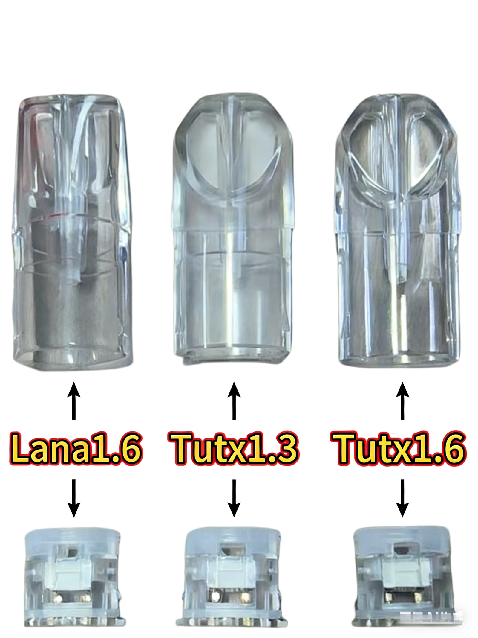 TUTX/SP2S空煙彈 1.3/ 1.6ml不發光空殼  lana 1.6發光空殼