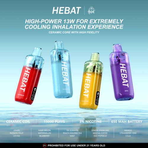 HEBAT 喜貝 15000 口抛棄式｜買十送一